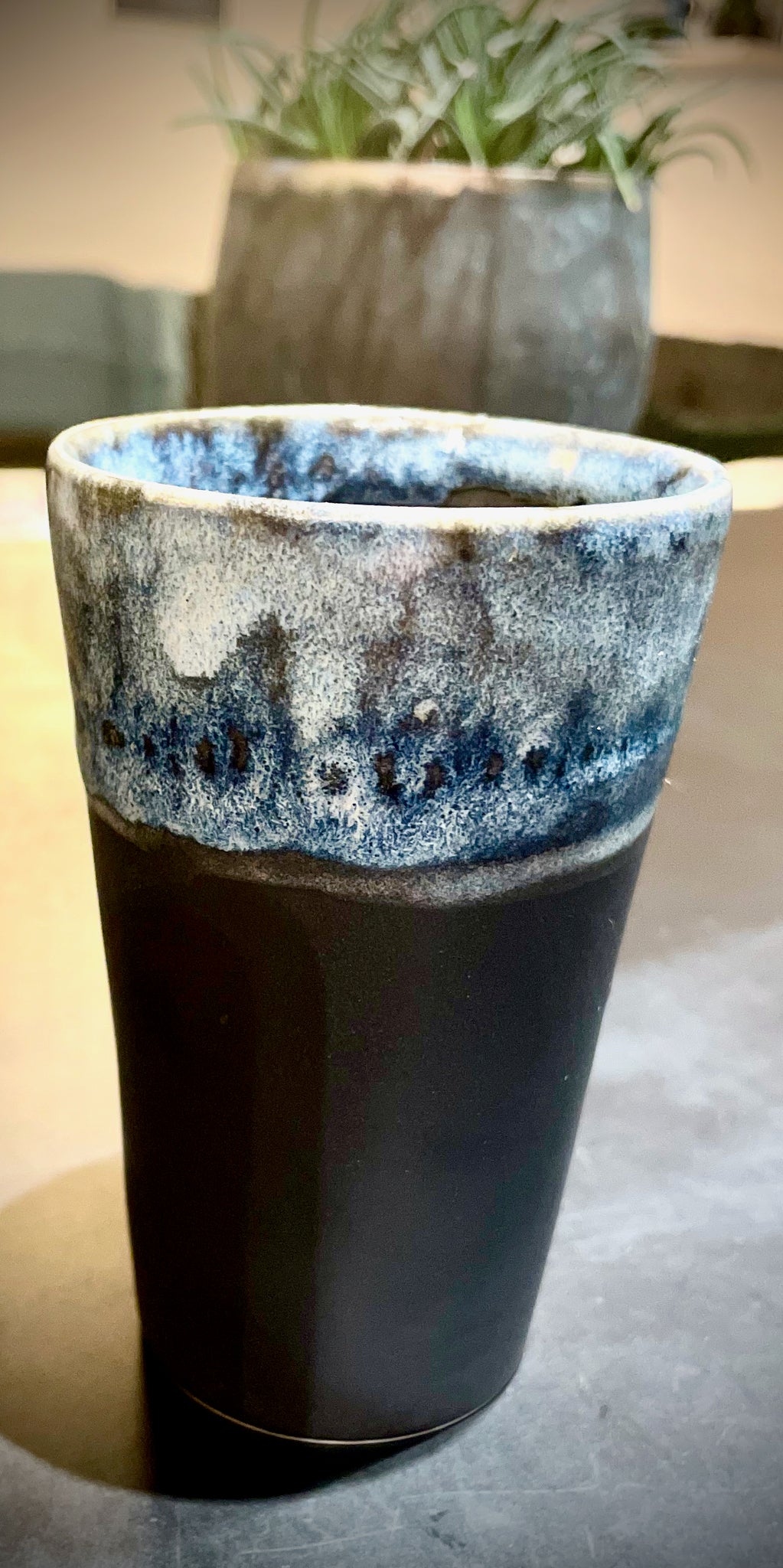 Skyblå kaffekrus